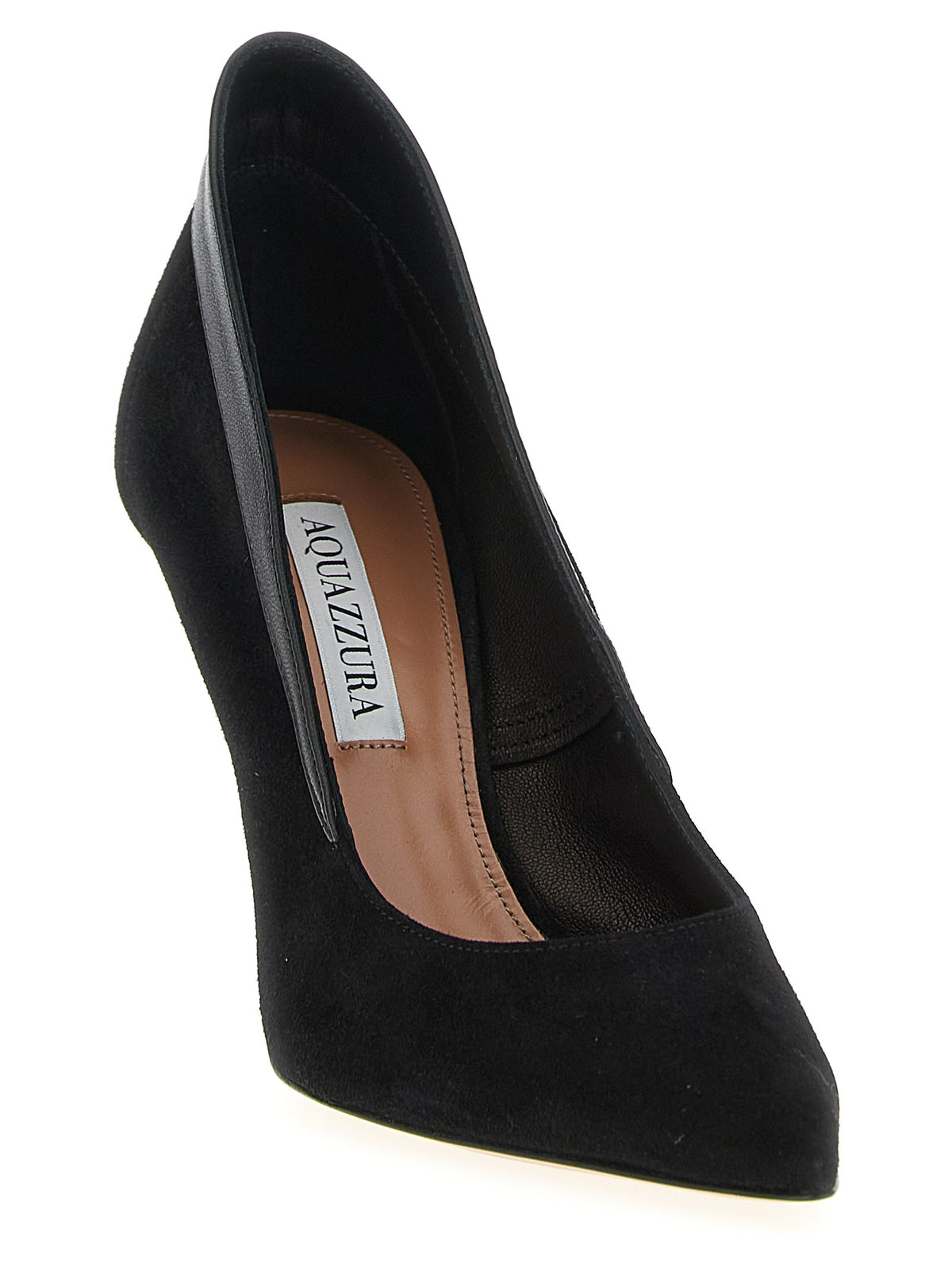 Aquazzura Black Goatskin Guanto High Heel Pumps
