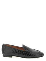 Mocassins à enfiler en cuir de veau noir Aquazzura