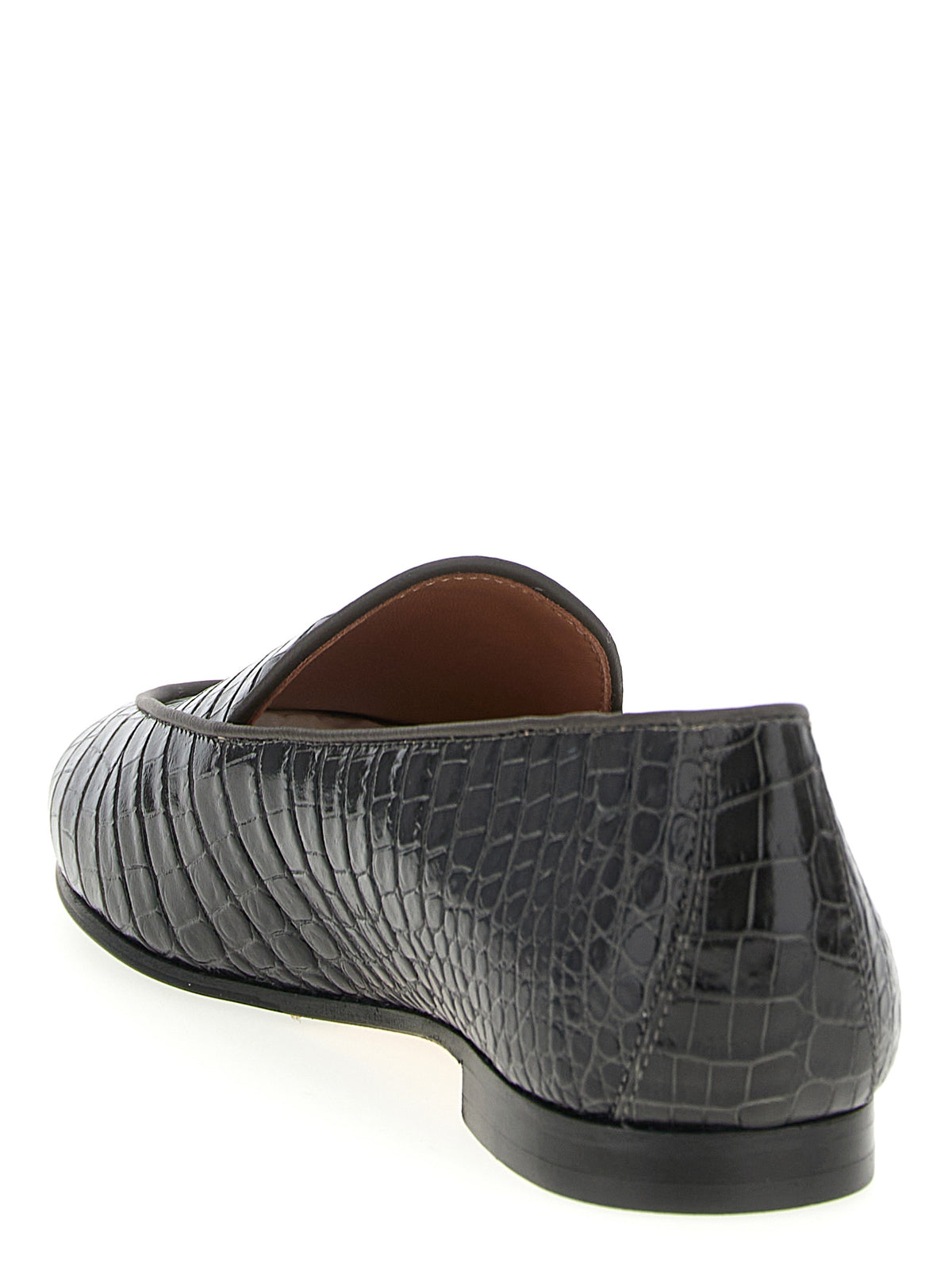 Mocassins à enfiler en cuir de veau noir Aquazzura