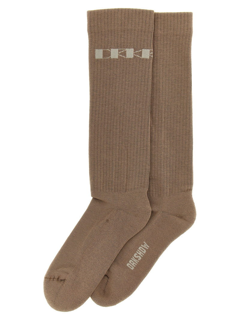 Chaussettes en coton beiges DRKSHDW