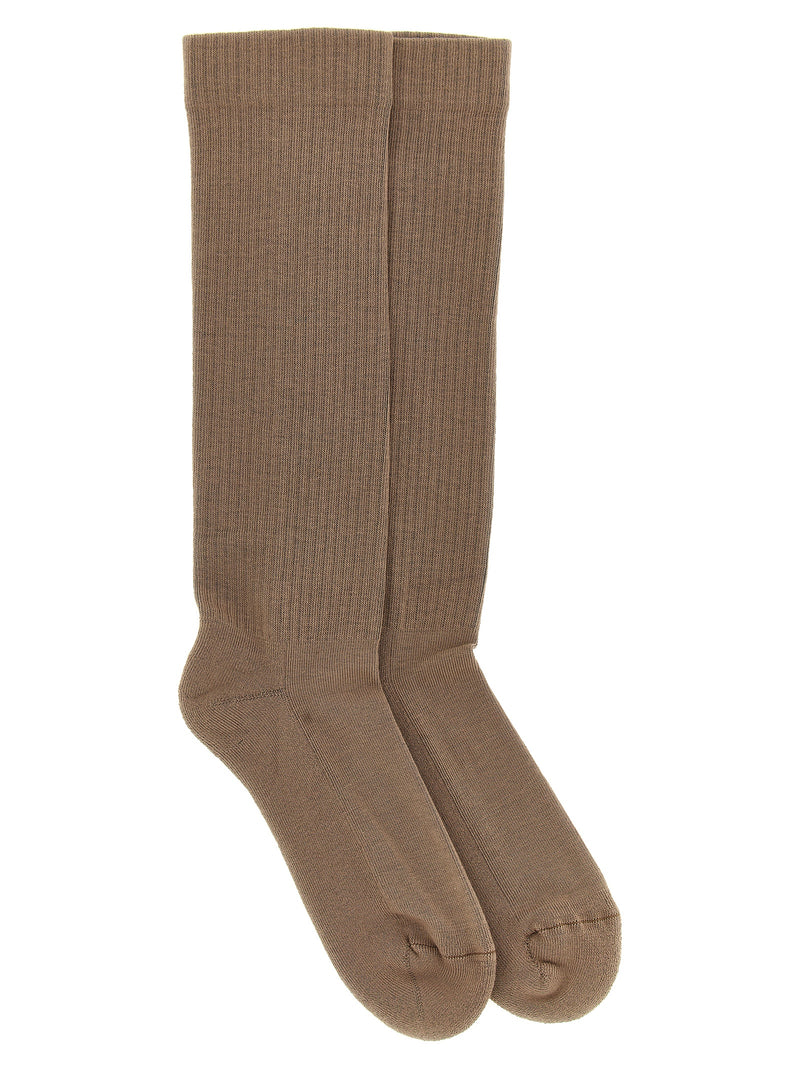 Chaussettes en coton beiges DRKSHDW