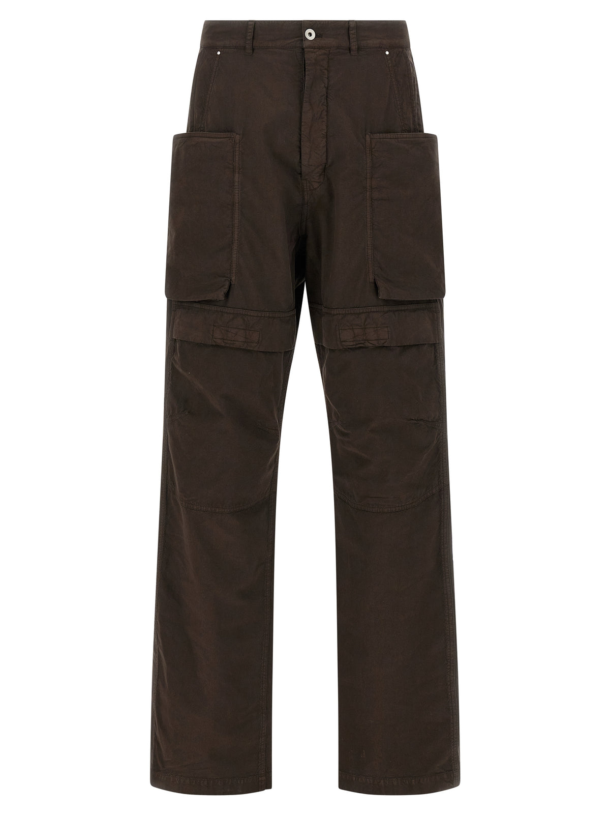 DRKSHDW Brown Cotton Cargo Pants