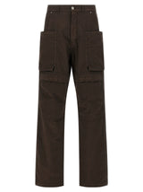 DRKSHDW Brown Cotton Cargo Pants
