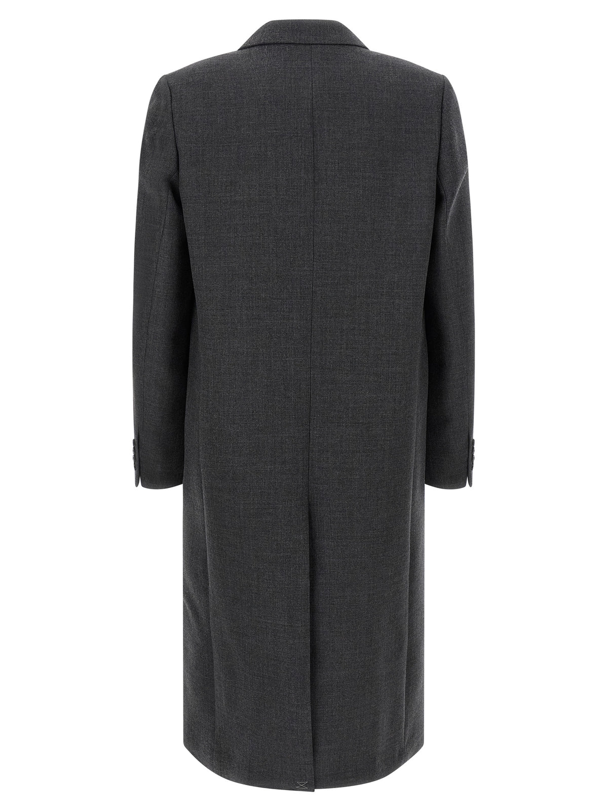 Dries Van Noten Gray Wool Coat