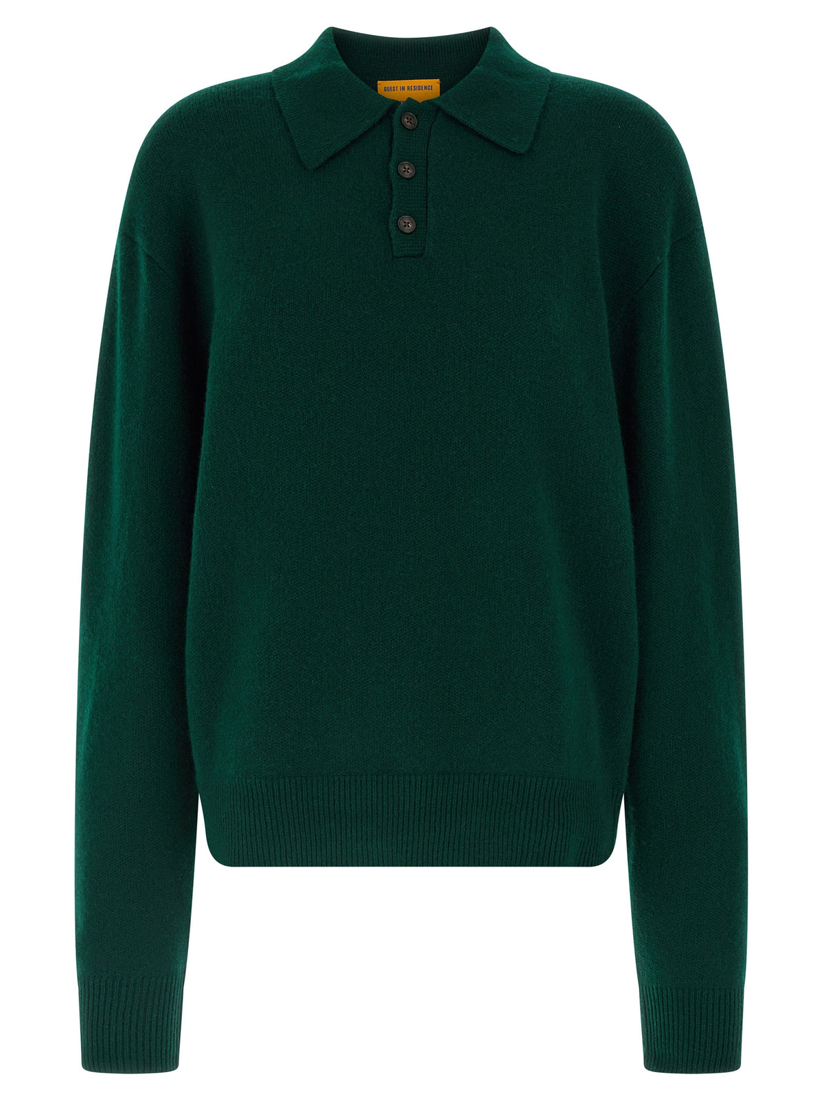 Guest in Residence Bicolor Cashmere Polo Shirt