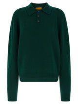 Guest in Residence Bicolor Cashmere Polo Shirt