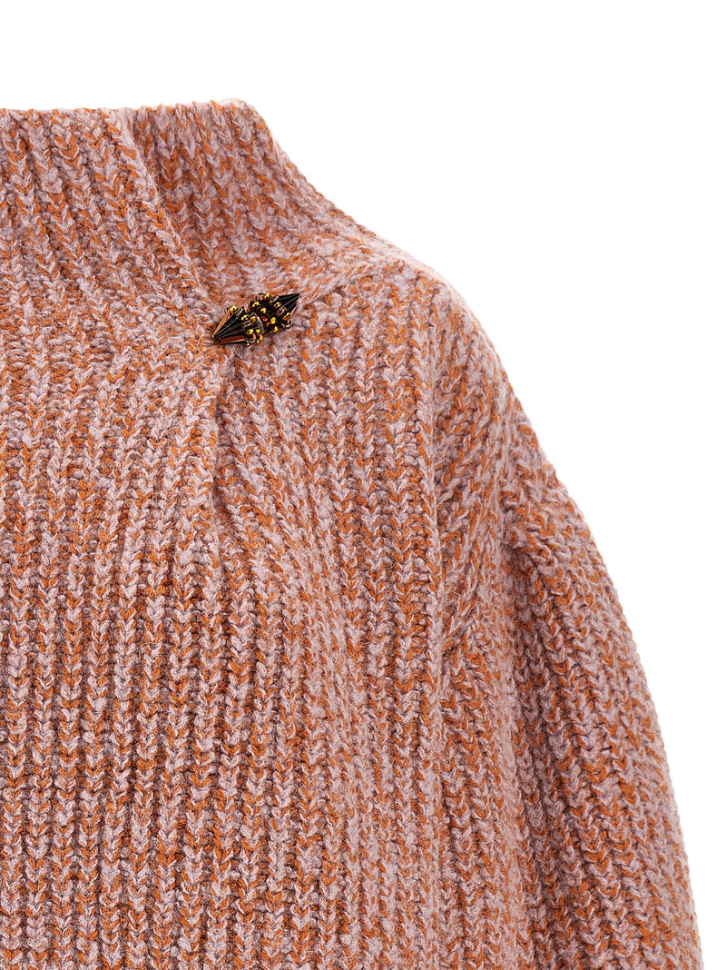 Gilet en laine multicolore Dries Van Noten