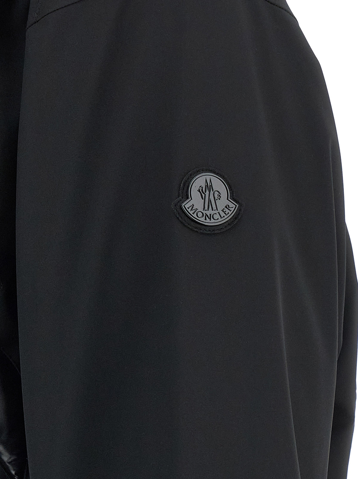 MONCLER GENIUS Black Polyamide Full-Length Jacket