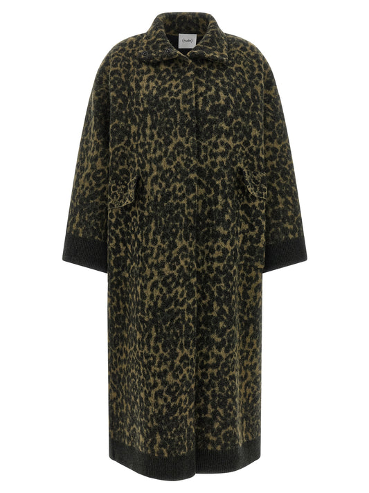 Manteau en laine bicolore NUDE