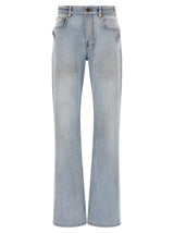 Jean Balenciaga droit en coton bleu