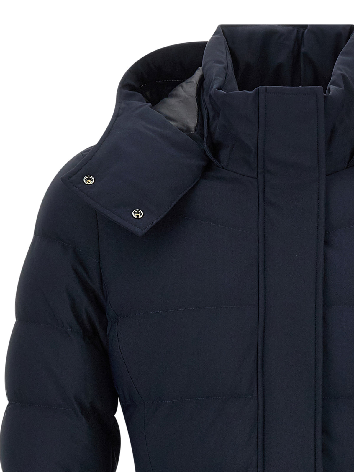 Moose Knuckles Blue Nylon Parka