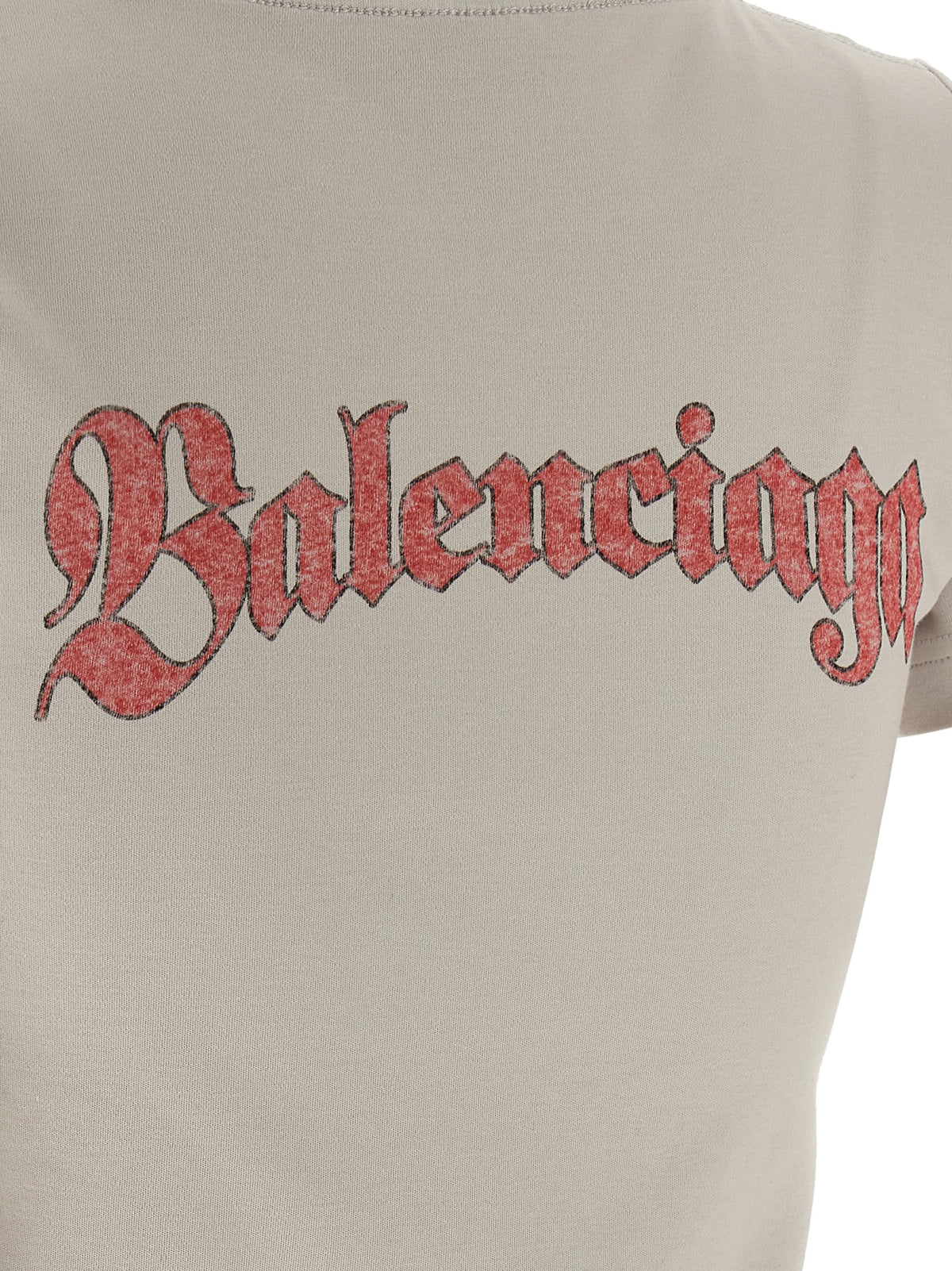 Balenciaga Gray Cotton T-Shirt for Women