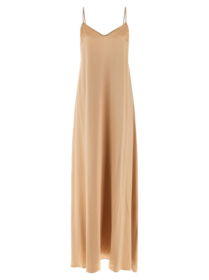 Ferragamo Beige Viscose Long Dress for Women