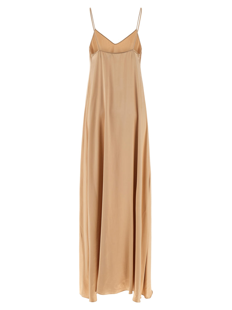 Ferragamo Beige Viscose Long Dress for Women