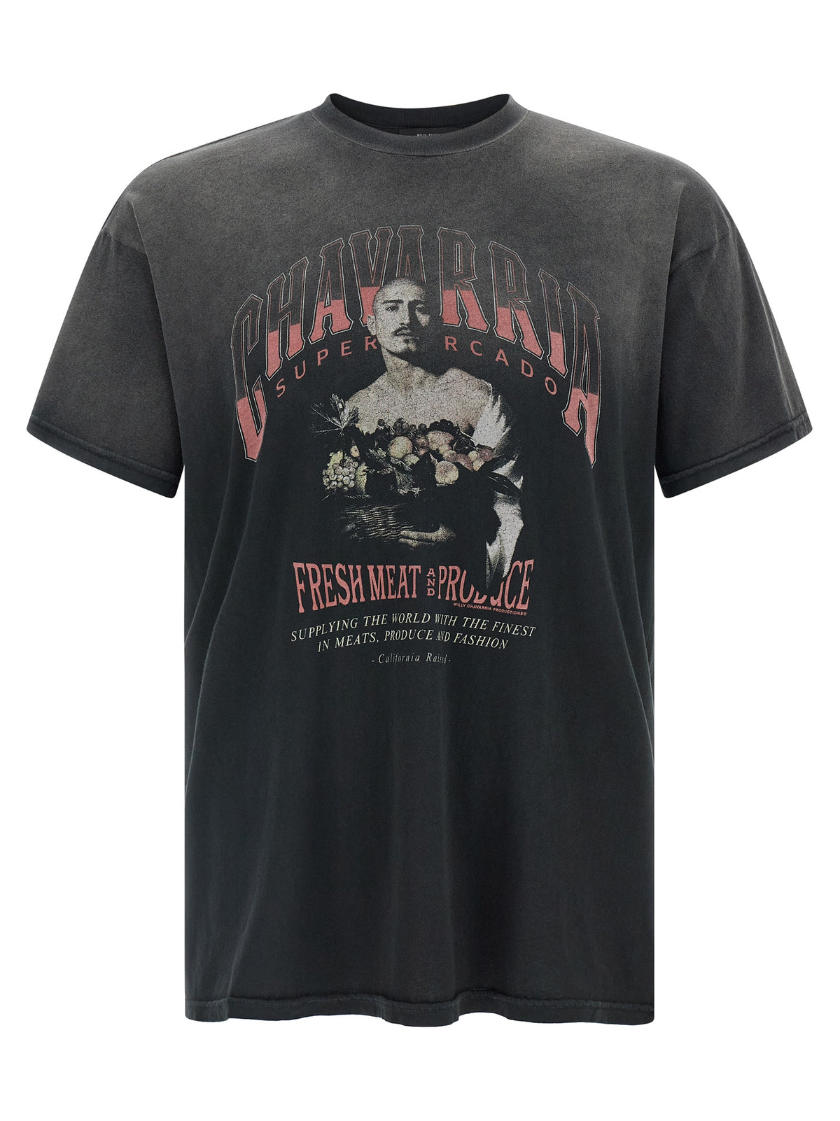 T-shirt en coton noir WILLY CHAVARRIA