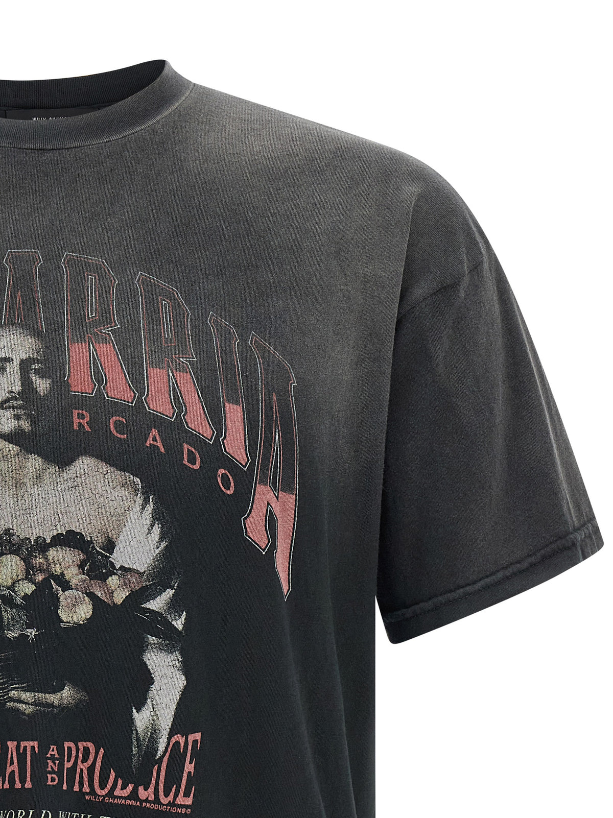 T-shirt en coton noir WILLY CHAVARRIA