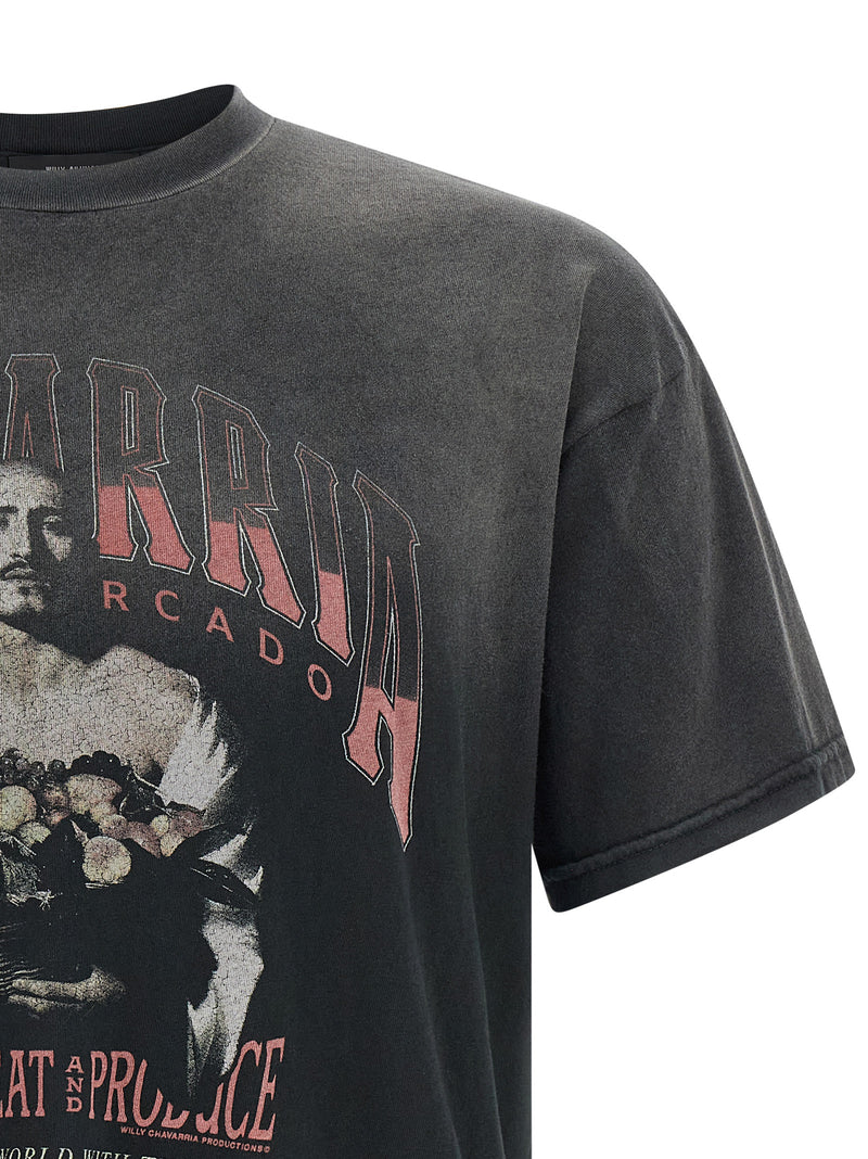 WILLY CHAVARRIA Black Cotton T-Shirt