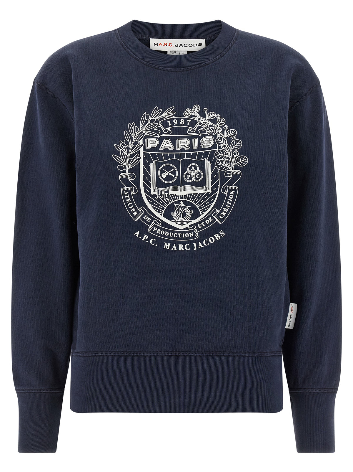Sweat-shirt A.P.C. en coton bleu