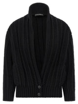 Cardigan Dolce & Gabbana en laine vierge noire