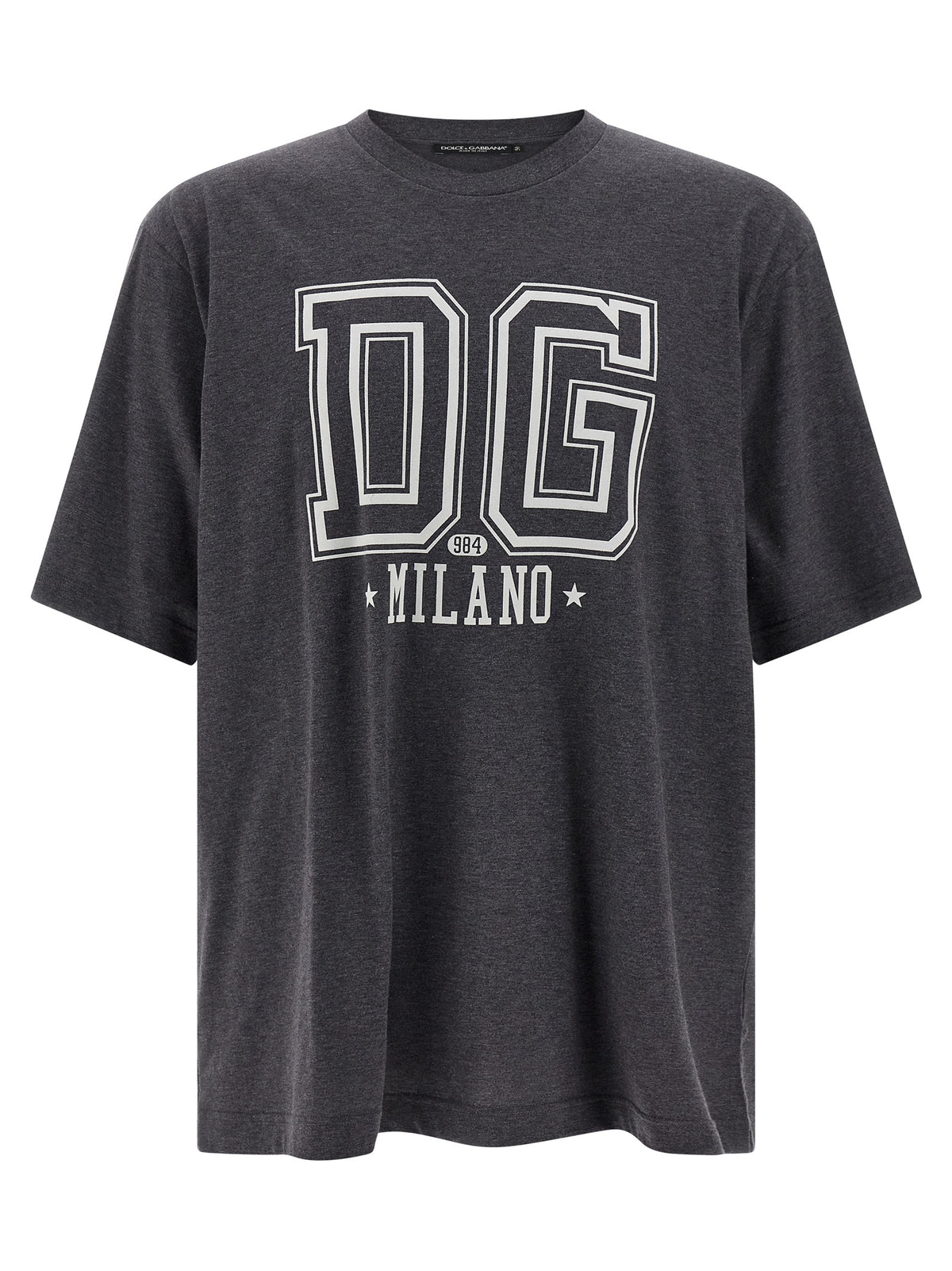 Dolce & Gabbana Gray Cotton T-Shirt