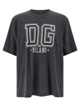 Dolce & Gabbana Gray Cotton T-Shirt