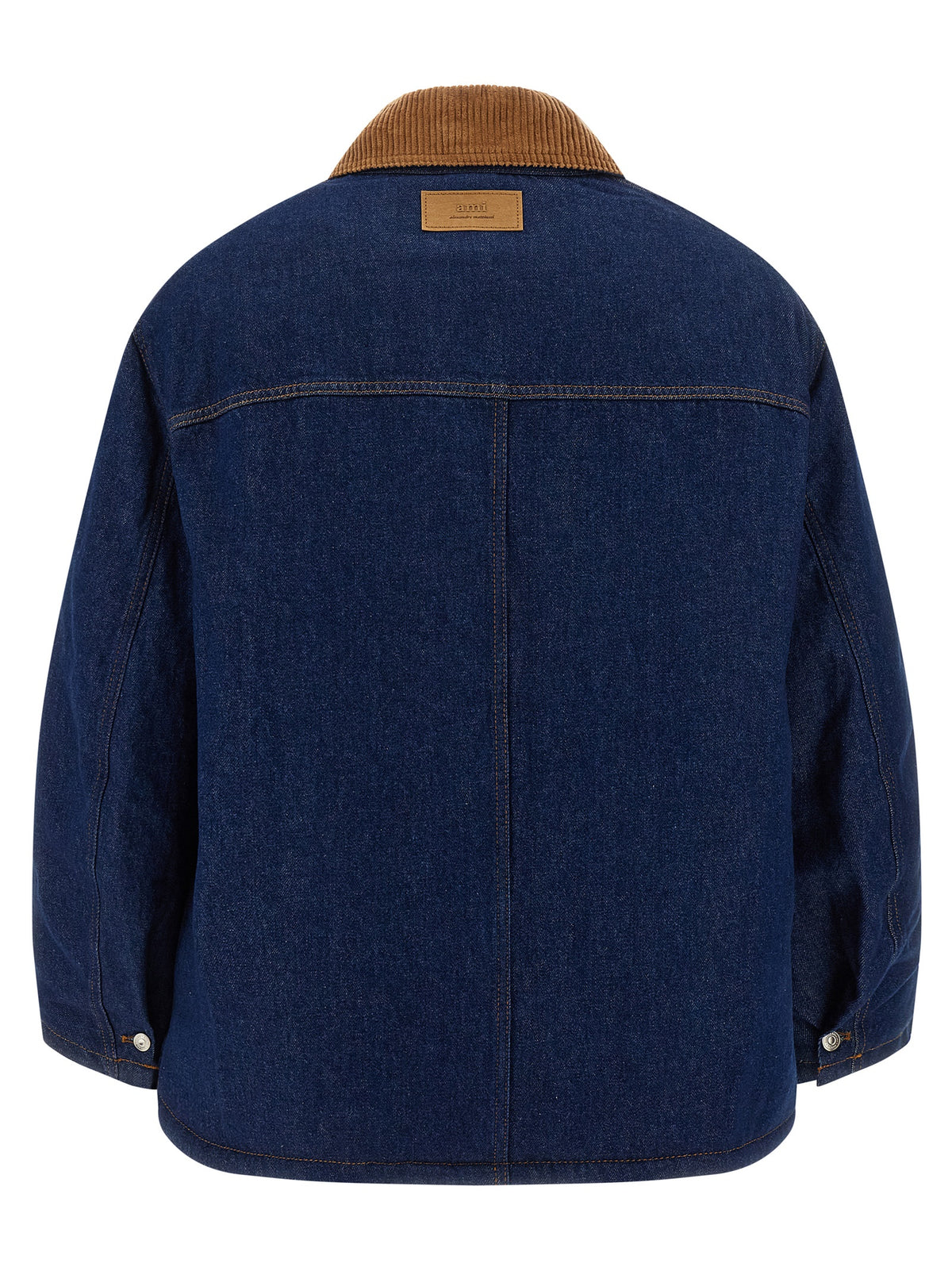 Ami Paris Blue Cotton Denim Jacket