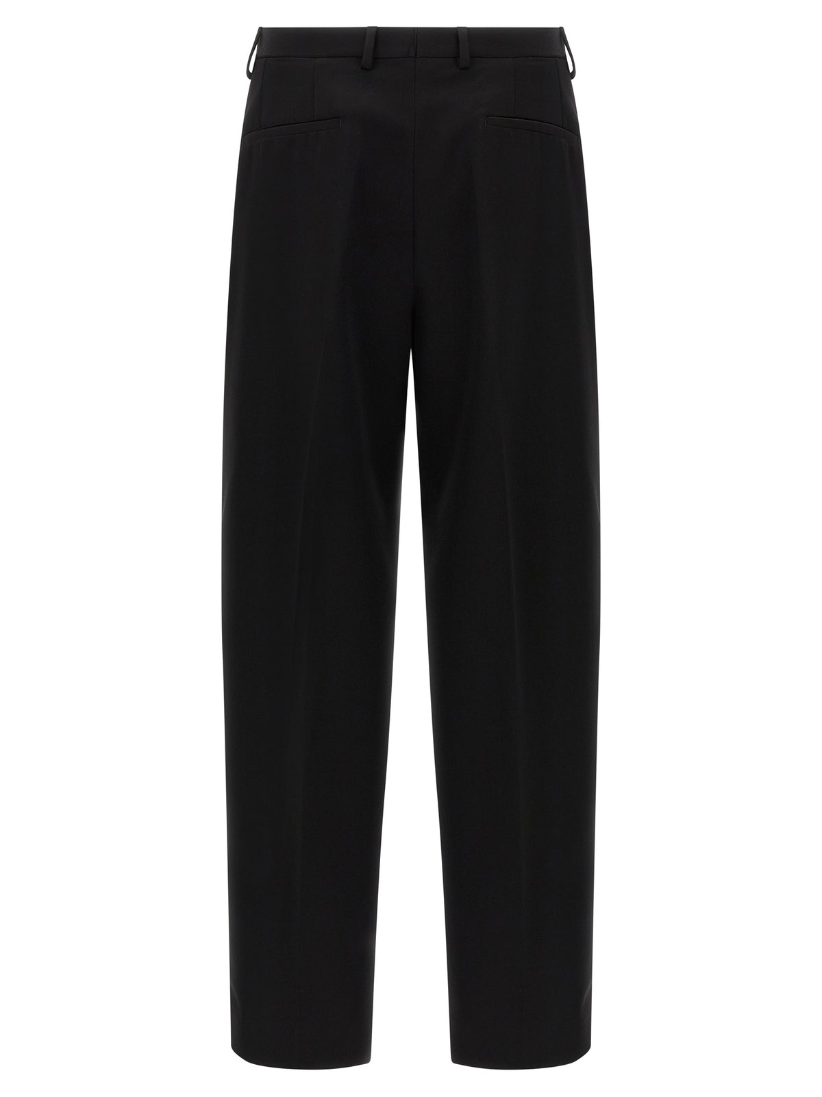 Dolce & Gabbana Black Virgin Wool Dress Pants for Men