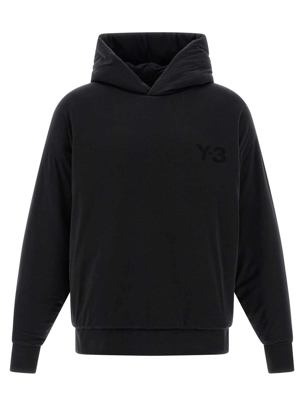 Y-3 Black Lyocell Sweatshirt - Padded Design for Ultimate Comfort