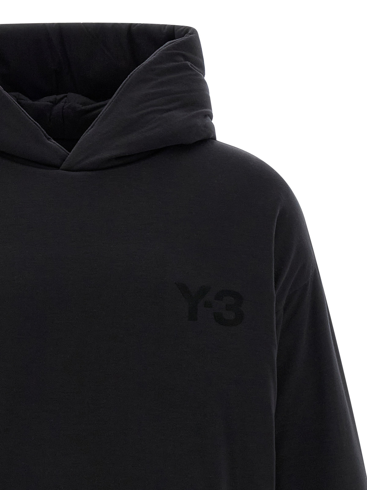 Y-3 Black Lyocell Sweatshirt - Padded Design for Ultimate Comfort