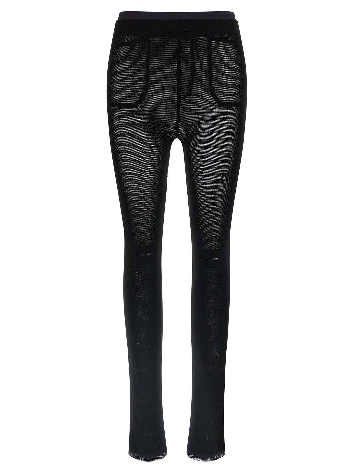 Issey Miyake Black Nylon Leggings
