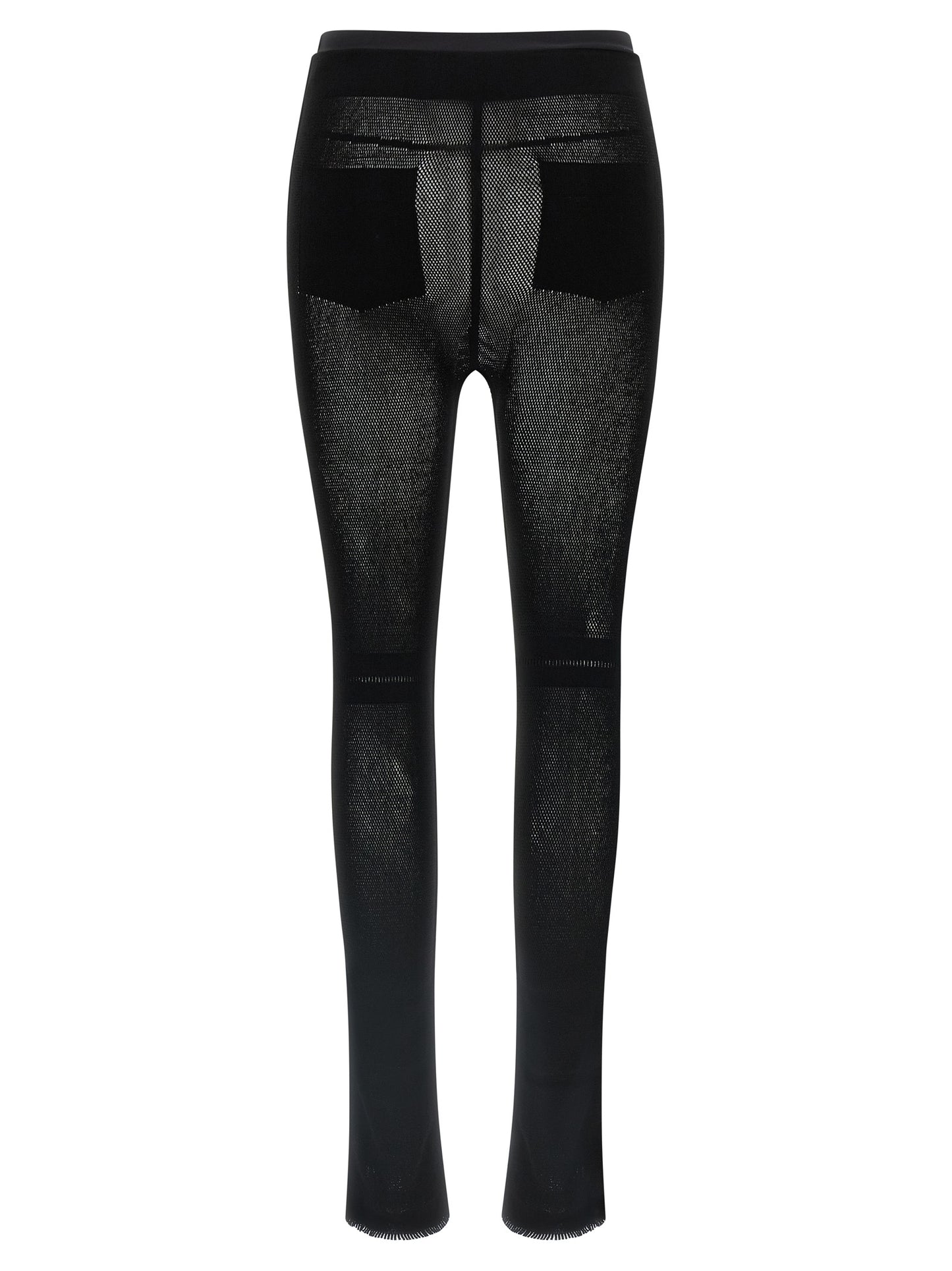 Issey Miyake Black Nylon Leggings