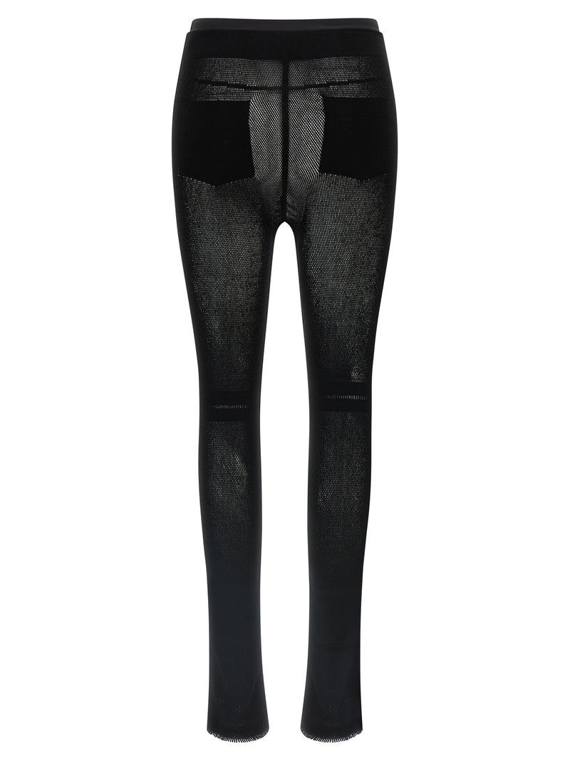Issey Miyake Black Nylon Leggings