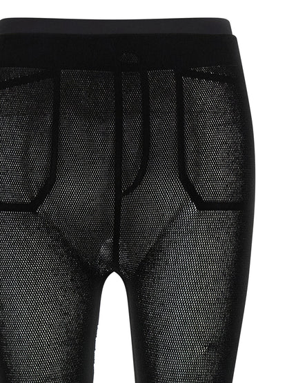 Issey Miyake Black Nylon Leggings