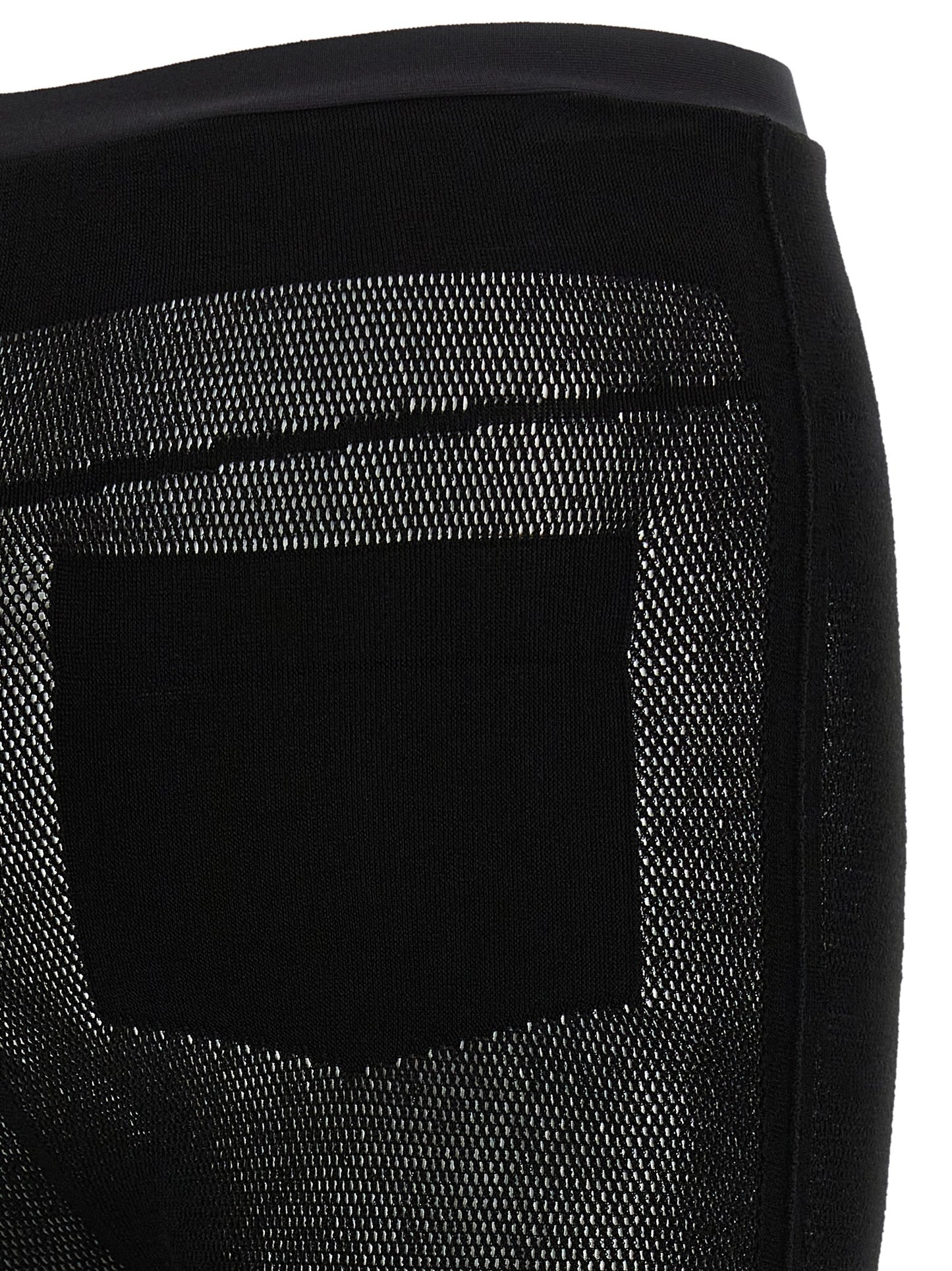 Issey Miyake Black Nylon Leggings