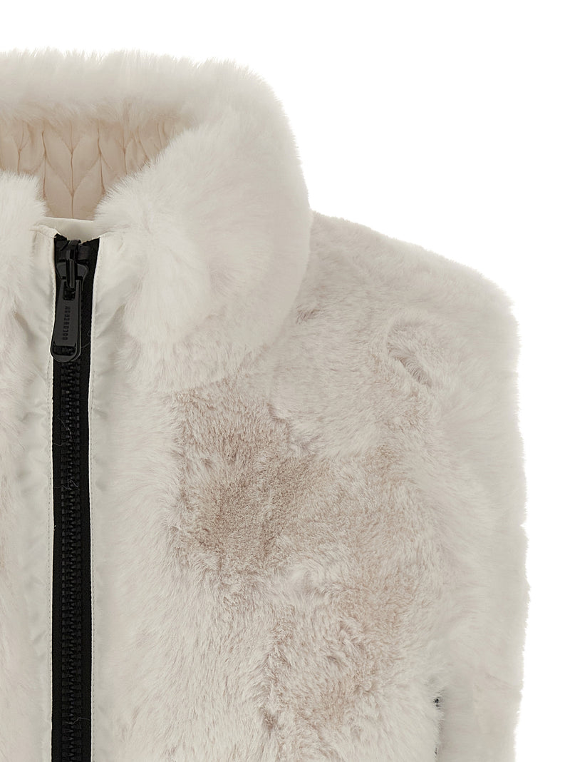 GOLDBERGH Dahlia White Sleeveless Jacket for Women