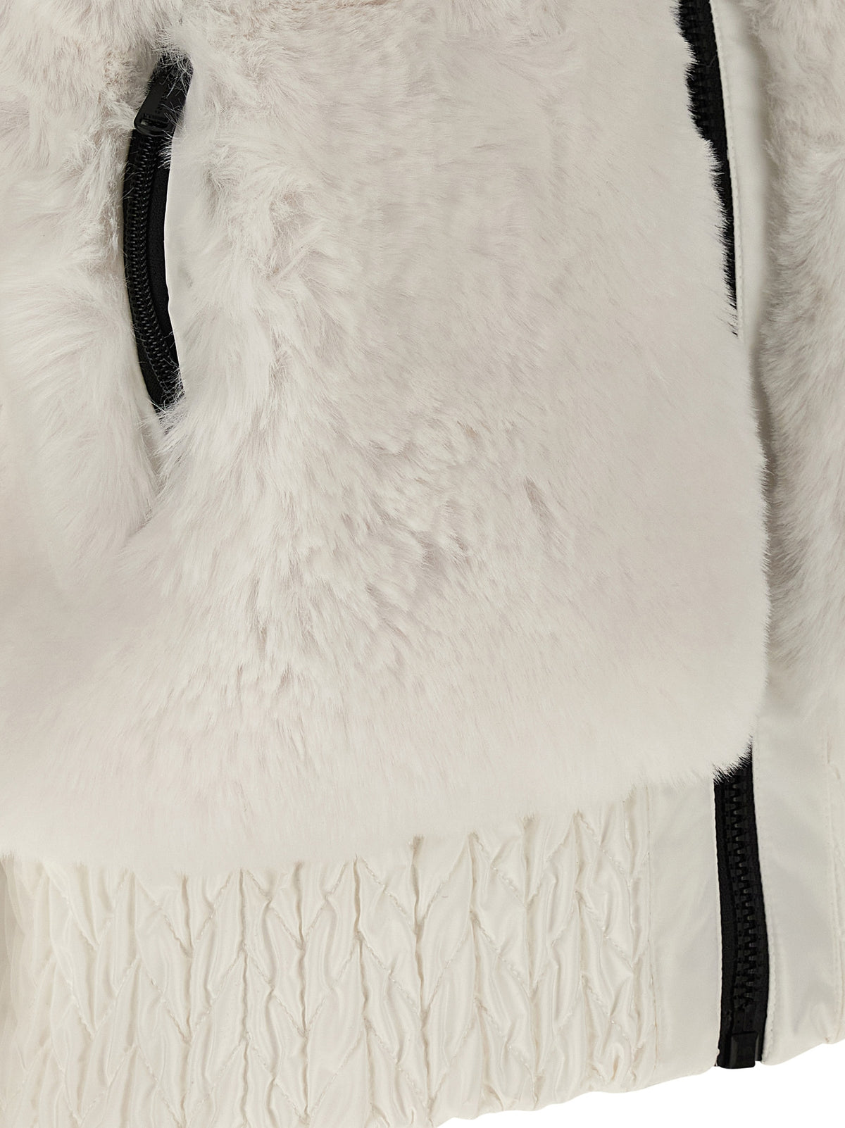 GOLDBERGH White Polyester Sleeveless Jacket