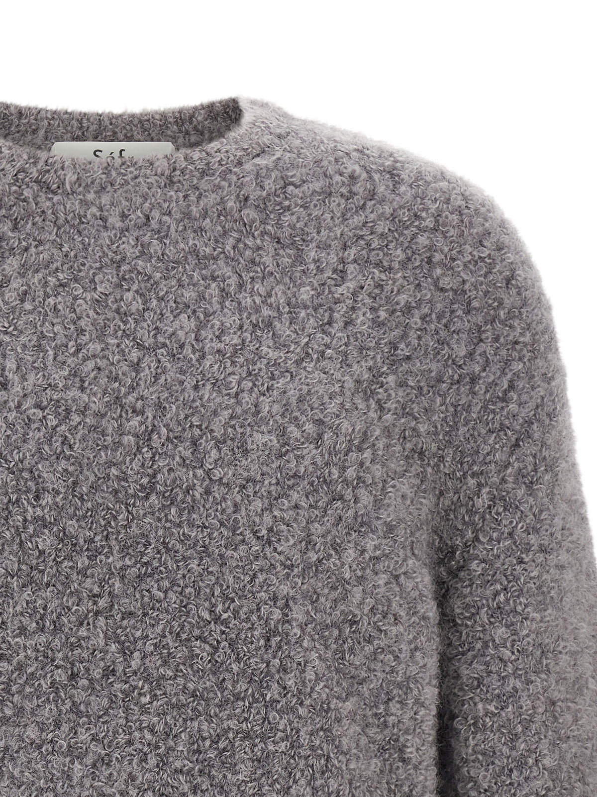 SÉFR Gray Fabric Cardigan