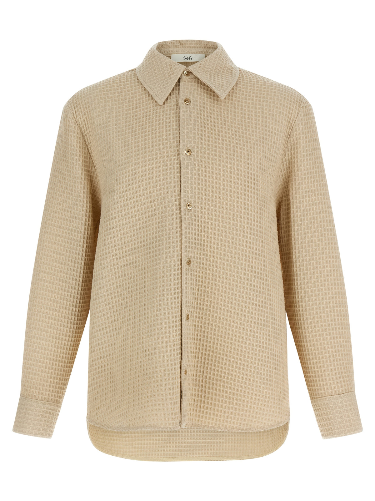 SÉFR Beige Cotton Blouse