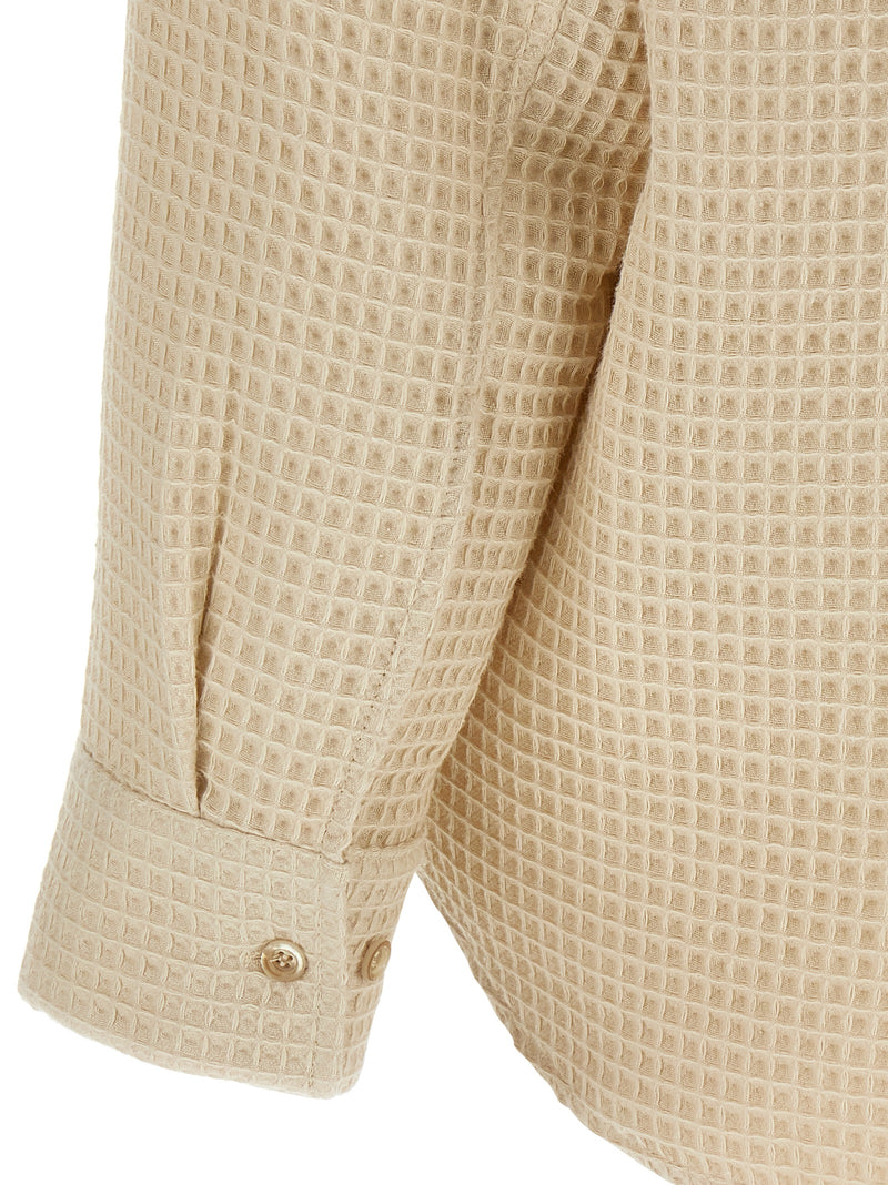 SÉFR Oseary Beige Cotton Blouse - Contemporary Style