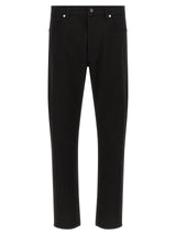 Stone Island Black Cotton Straight-Leg Jeans
