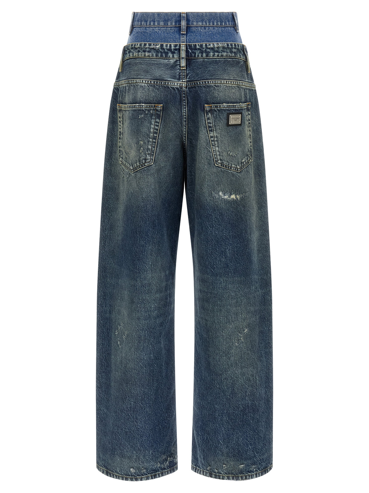 Dolce & Gabbana Blue Cotton Denim Jeans - Edgy Style