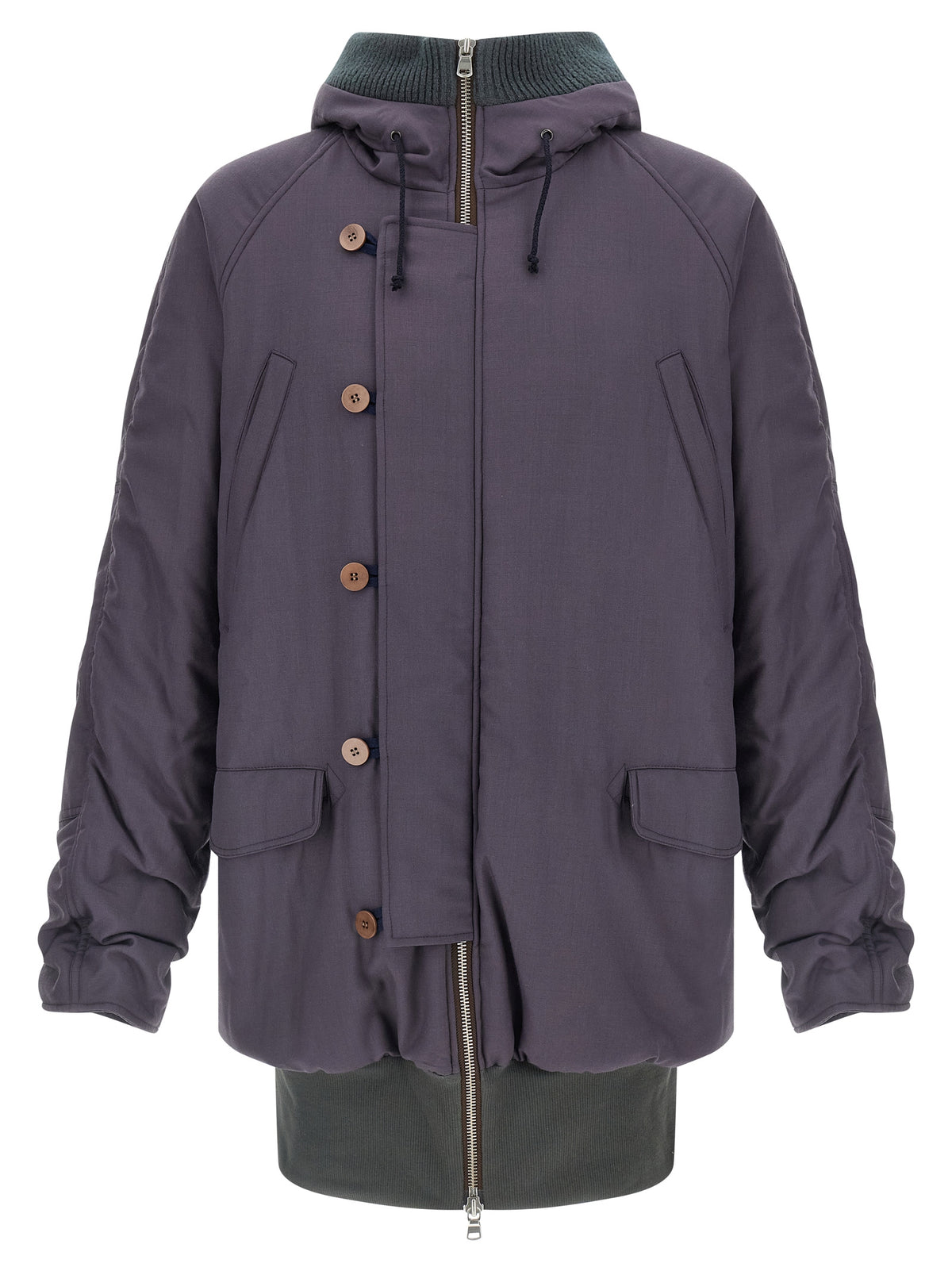 Magliano Purple Virgin Wool Parka