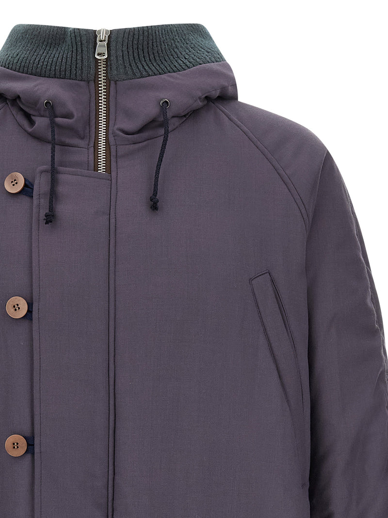 Magliano Purple Virgin Wool Parka