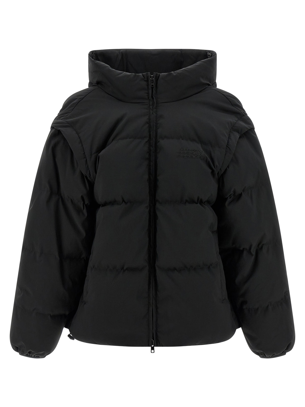 MM6 Maison Margiela Black Polyester Full-Length Jacket