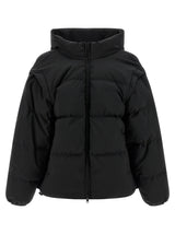 MM6 Maison Margiela Black Polyester Full-Length Jacket