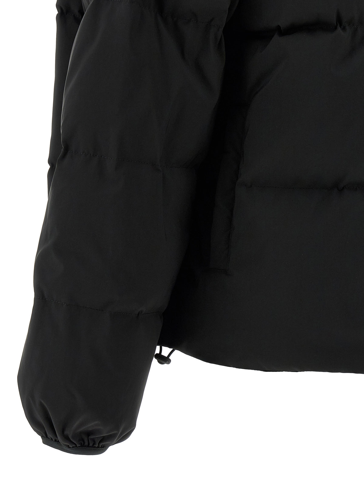 MM6 Maison Margiela Black Polyester Full-Length Jacket