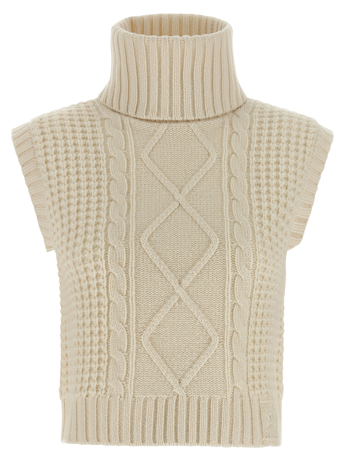 PERFECT MOMENT White Merino Wool Sleeveless Jacket