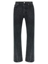 SÉFR Black Cotton Straight-Leg Jeans
