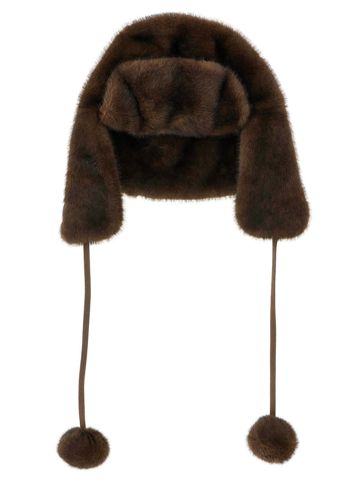 LOU ANDREA Brown Polyamide Ear Muffs