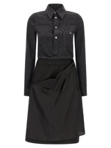 Maison Margiela Gray Virgin Wool Midi Dress